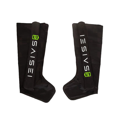 SAISEI Recovery Boots — the pair, black pneumatic compression boots